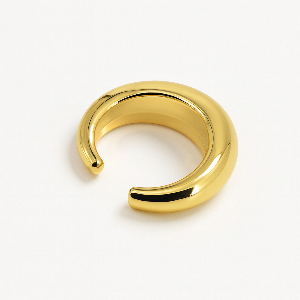 Sculptural Crescent Cuff bracelet