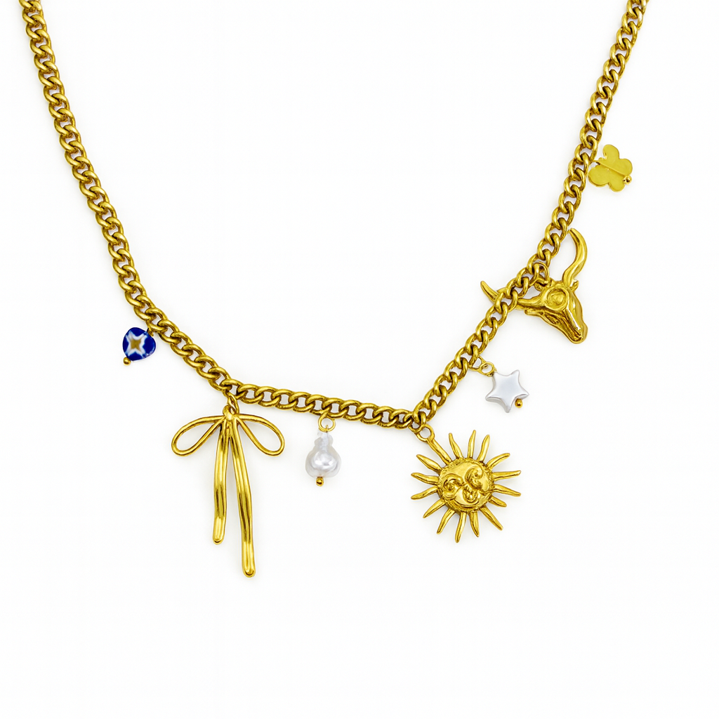 Summer Lovin' Multi Charm Necklace