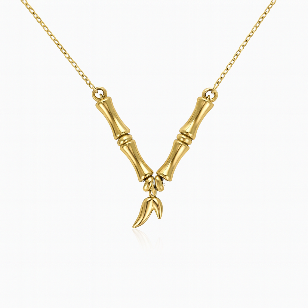 Bamboo Pendant Necklace