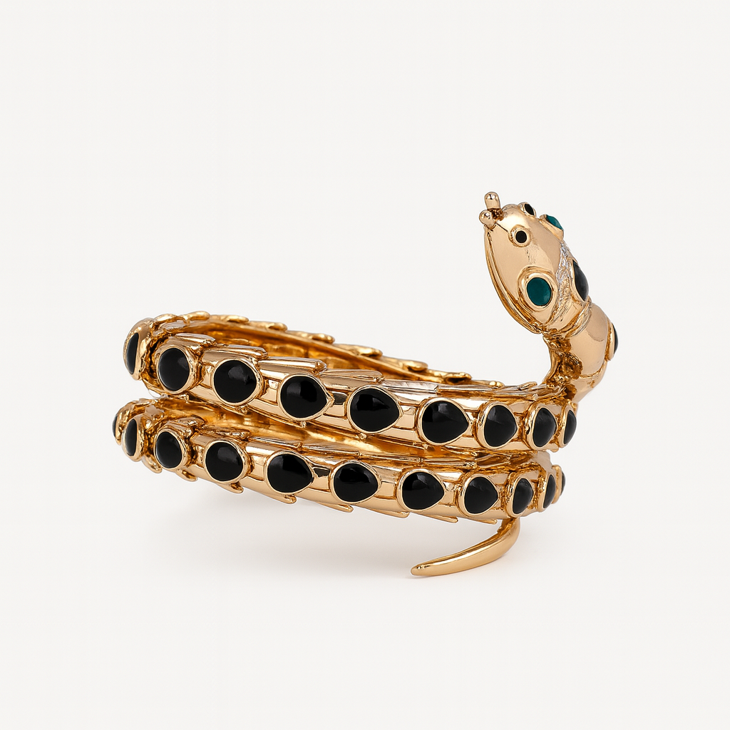 Serpent Layered Bangle Bracelet