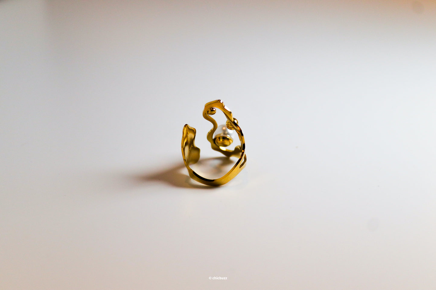 gilded wave ring