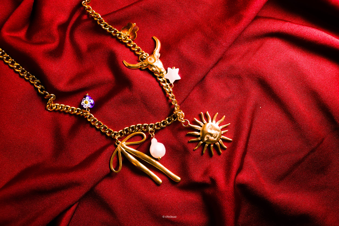 Summer Lovin' Multi Charm Necklace