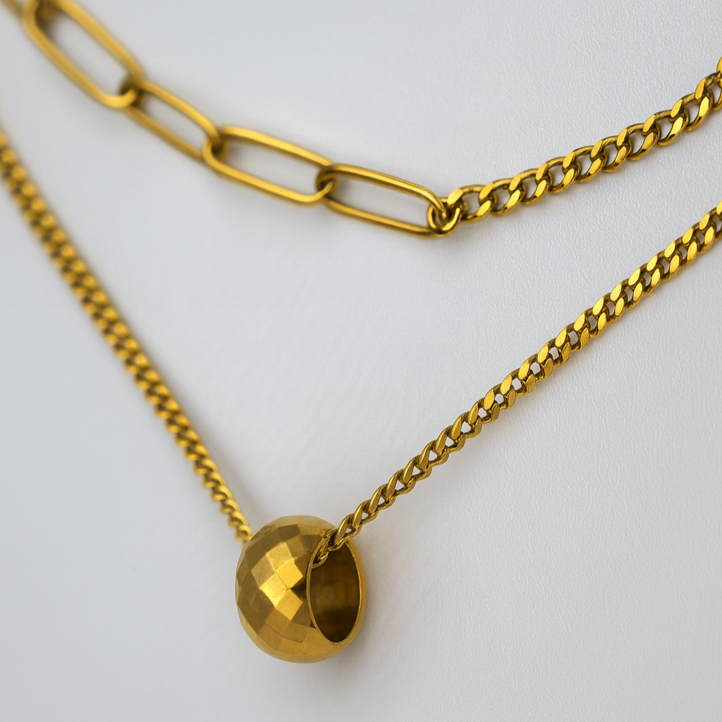 Layered Link Chain Necklace