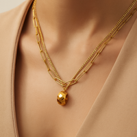 Layered Link Chain Necklace