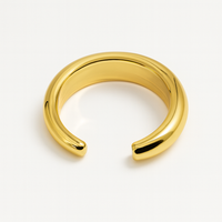 Sculptural Crescent Cuff bracelet