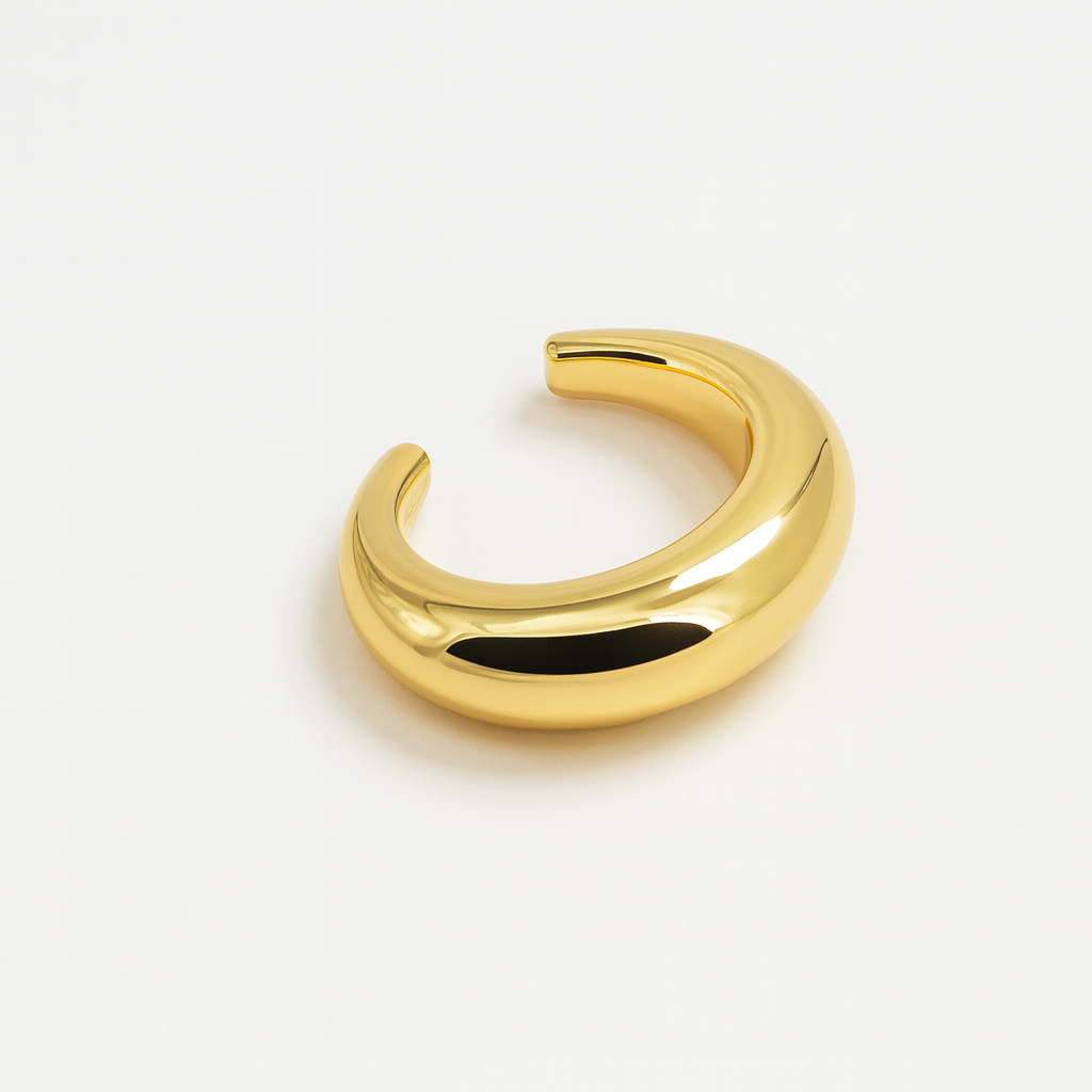 Sculptural Crescent Cuff bracelet
