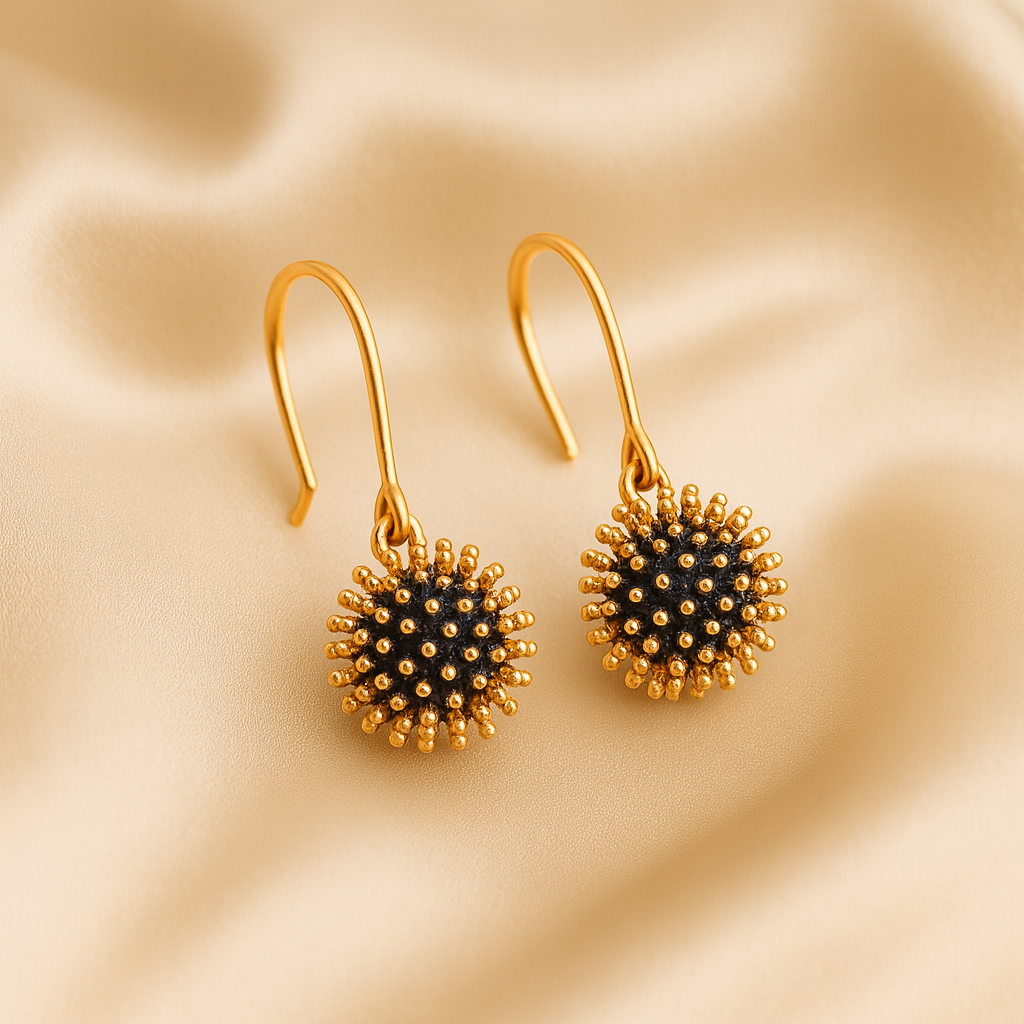 Textured Ball Dangle Earrings