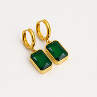 Gemstone Gold Plated Earrings