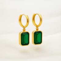 Gemstone Gold Plated Earrings