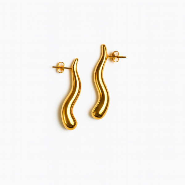 Drop Wave Design Earrrings