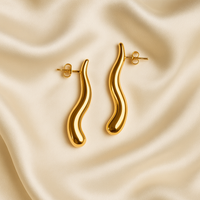 Drop Wave Design Earrrings