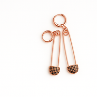 Safety Pin Dangle Earrings