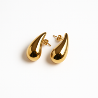 Teardrop Gold Earrings