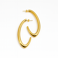 Oval Hoop Earrings