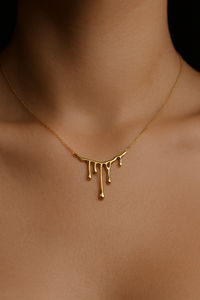 Abstract Sunburst Pendant Necklace