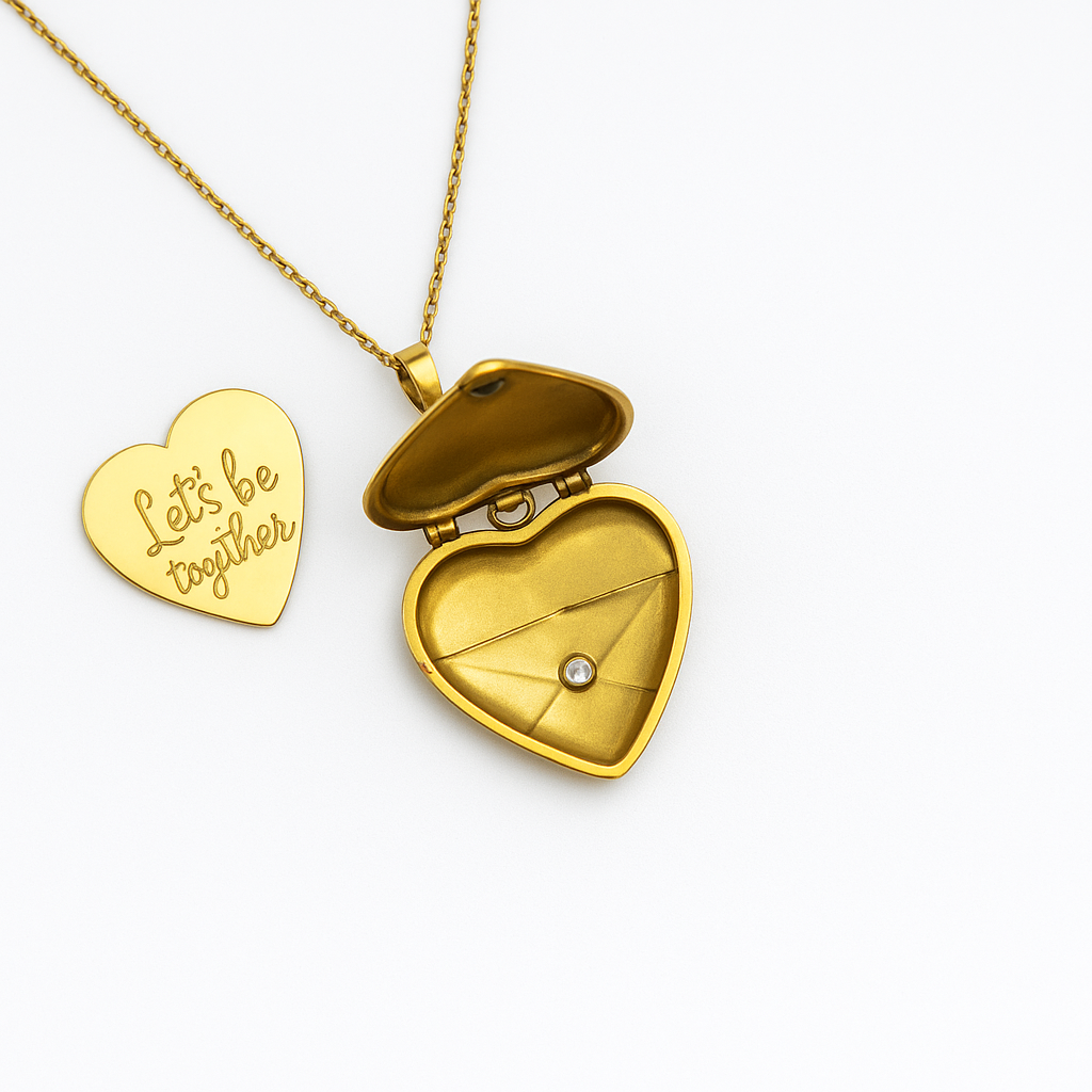 Heart Locket Pendant Necklace
