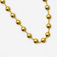Golden Bubble Bead Necklace