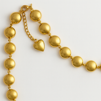 Golden Bubble Bead Necklace