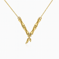 Bamboo Pendant Necklace