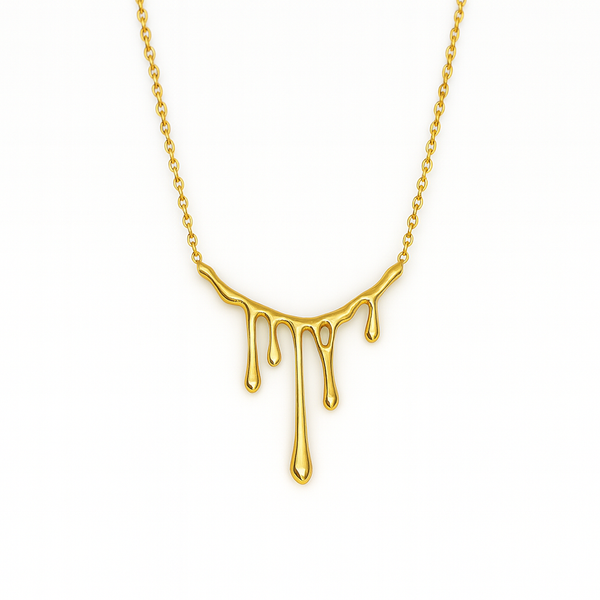 Abstract Sunburst Pendant Necklace