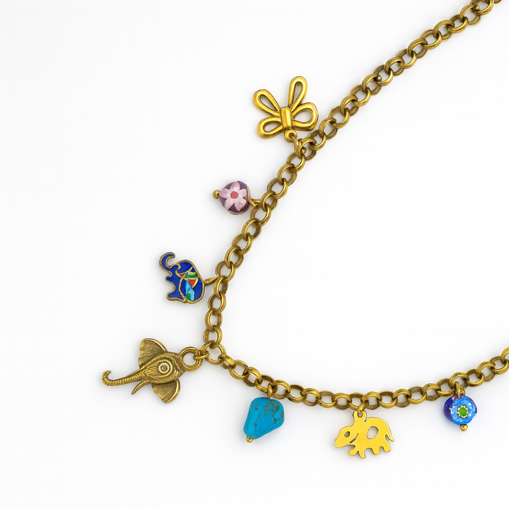 charm link necklace