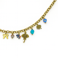 charm link necklace