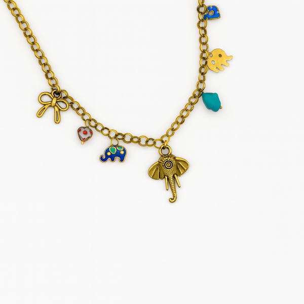 charm link necklace