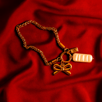 Bow & Pearl Charm Bracelet