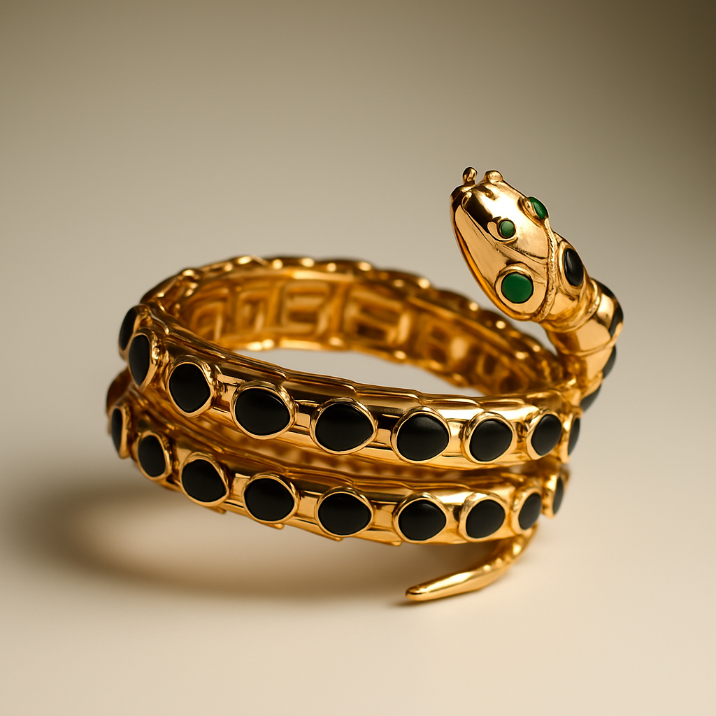 Serpent Layered Bangle Bracelet