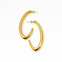 Oval Hoop Earrings