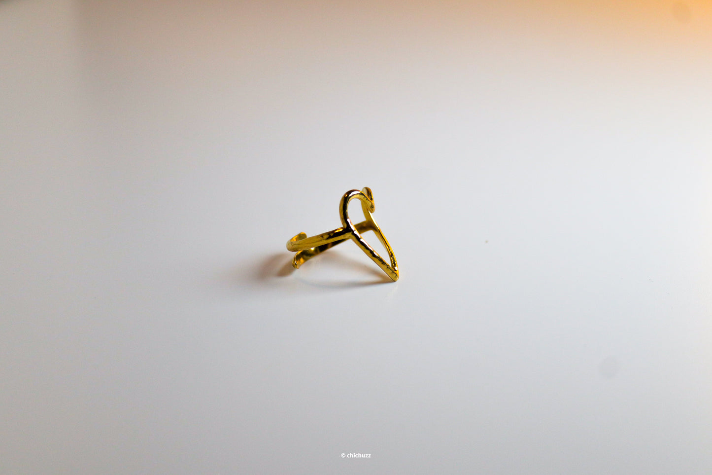 Open heart ring