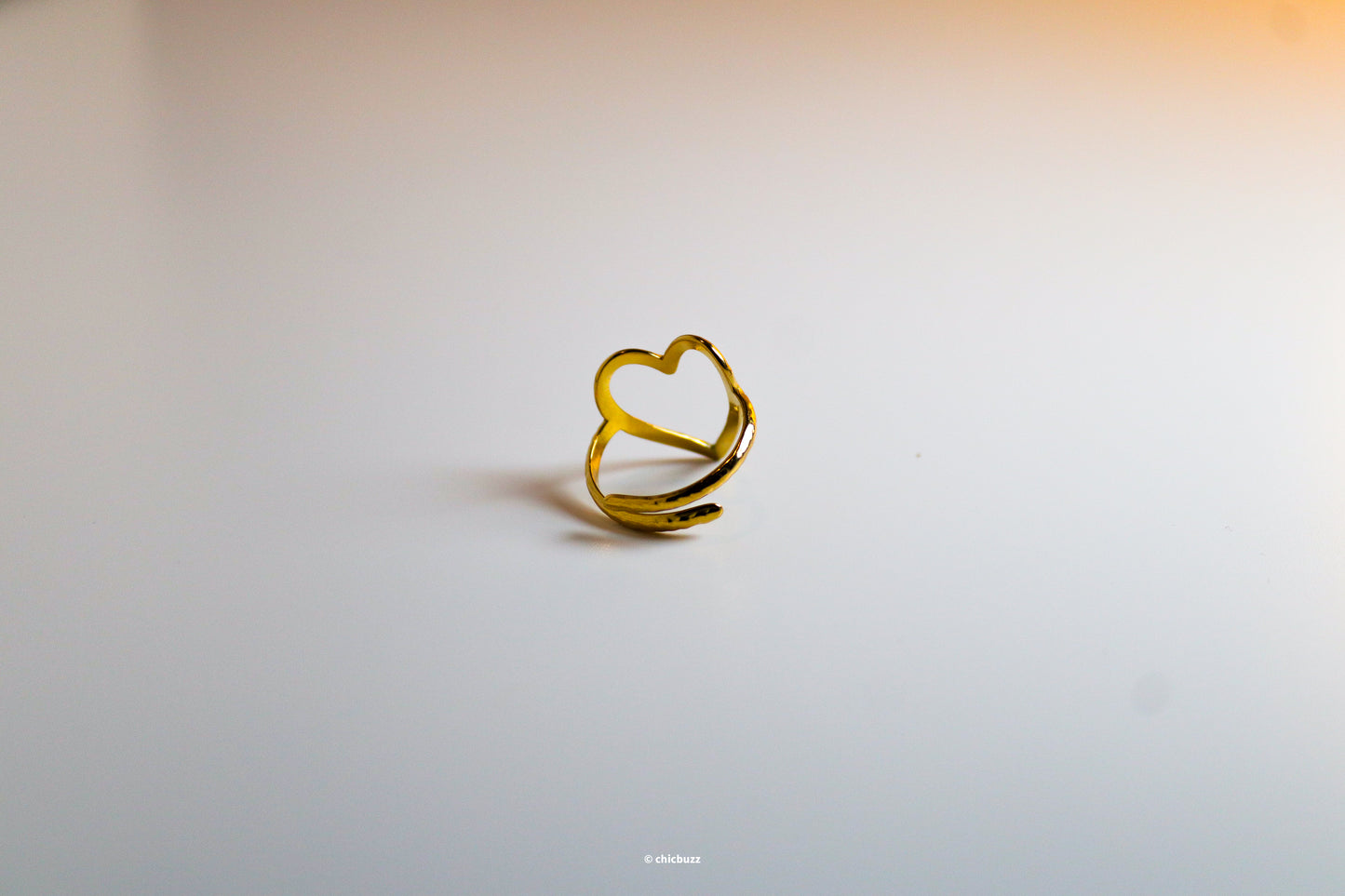 Open heart ring