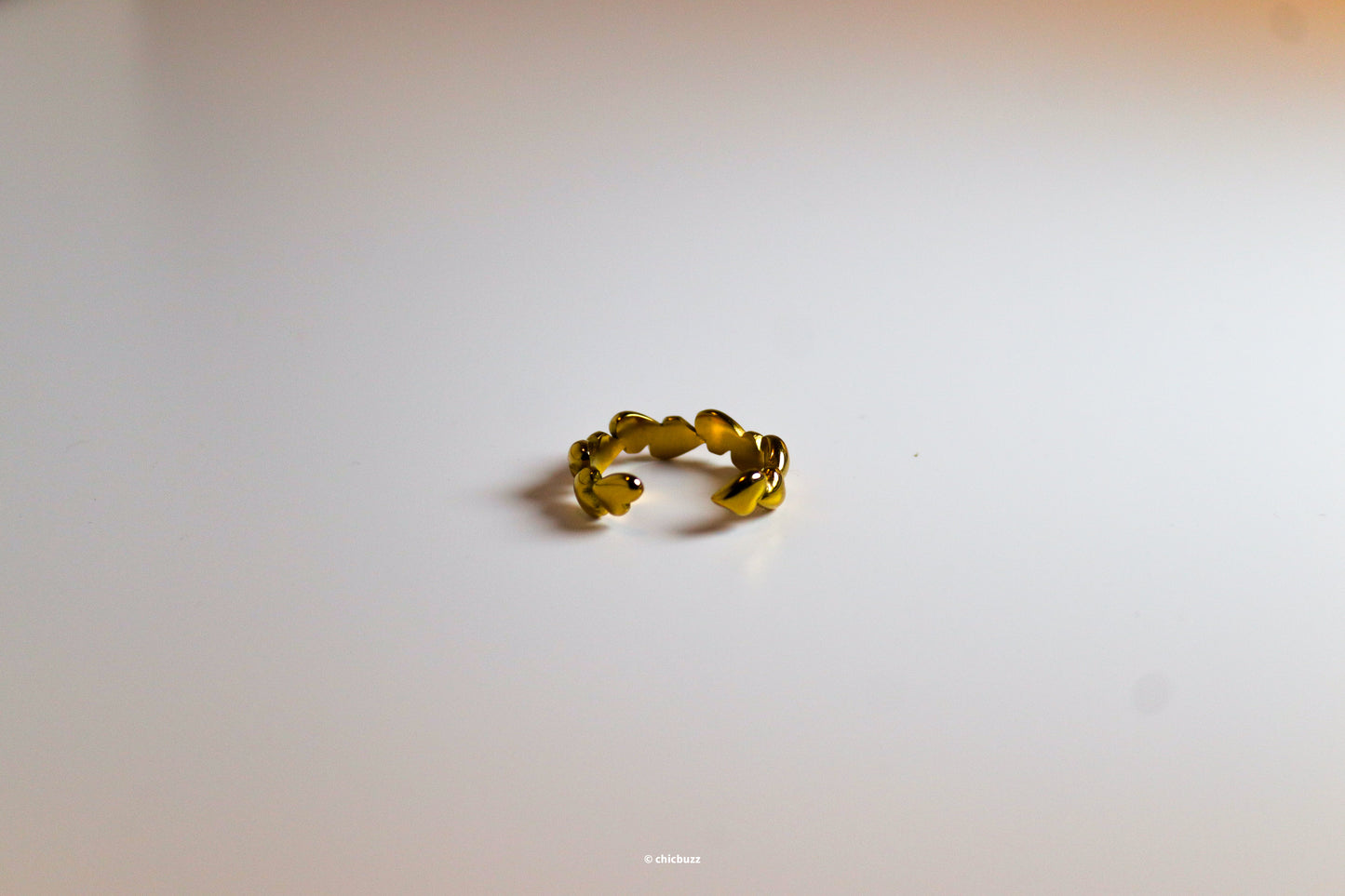 linked hearts ring