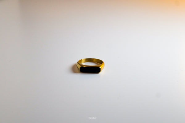 black gold ring