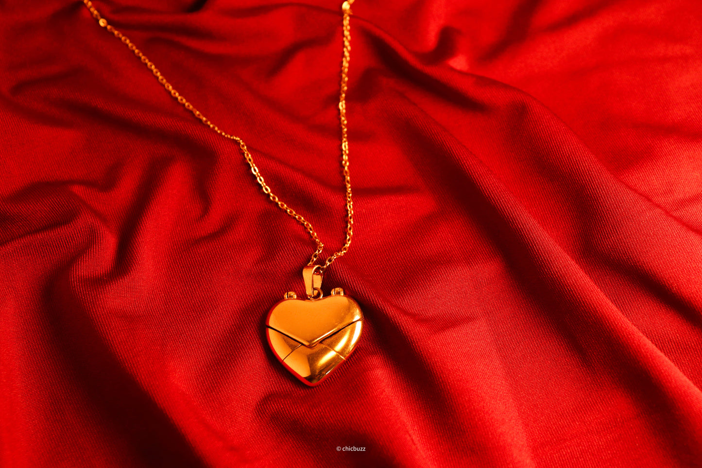 Heart Locket Pendant Necklace