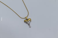 Heart & Drip Design Necklace and Earrings Set